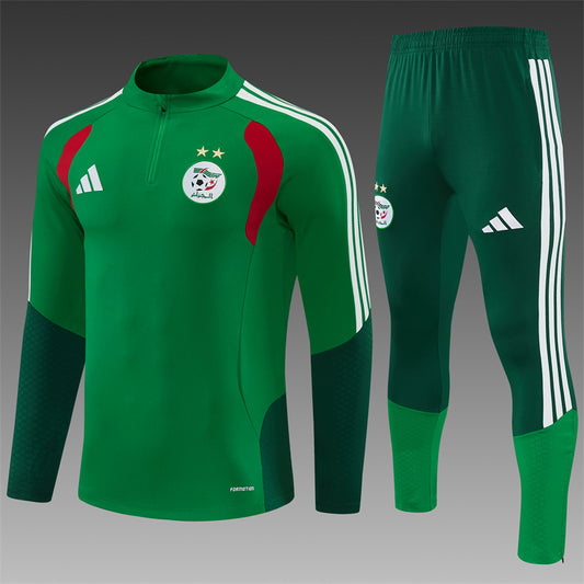 2026/27 Algeria Green Half Pull Training Suit