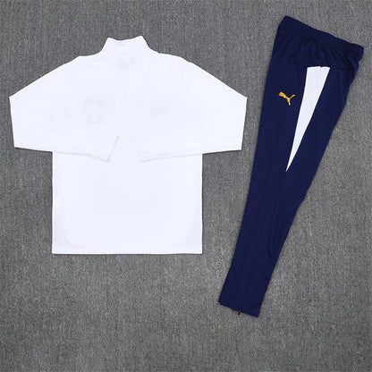 2025/26 Portugal White Half Pull Training Suit (Adults&Kids)