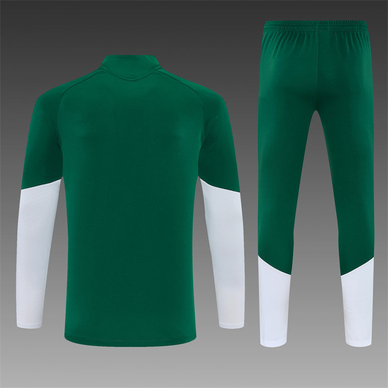 2026/27 Italy Green Half Pull Training Suit