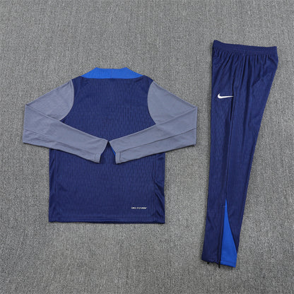 2025/26 PSG Royal Blue Half Pull Training Suit (Adults&Kids)