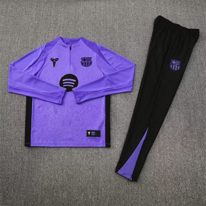 Barcelona 25/26 Purple [Co-Branded] Half-Zip Training Suit