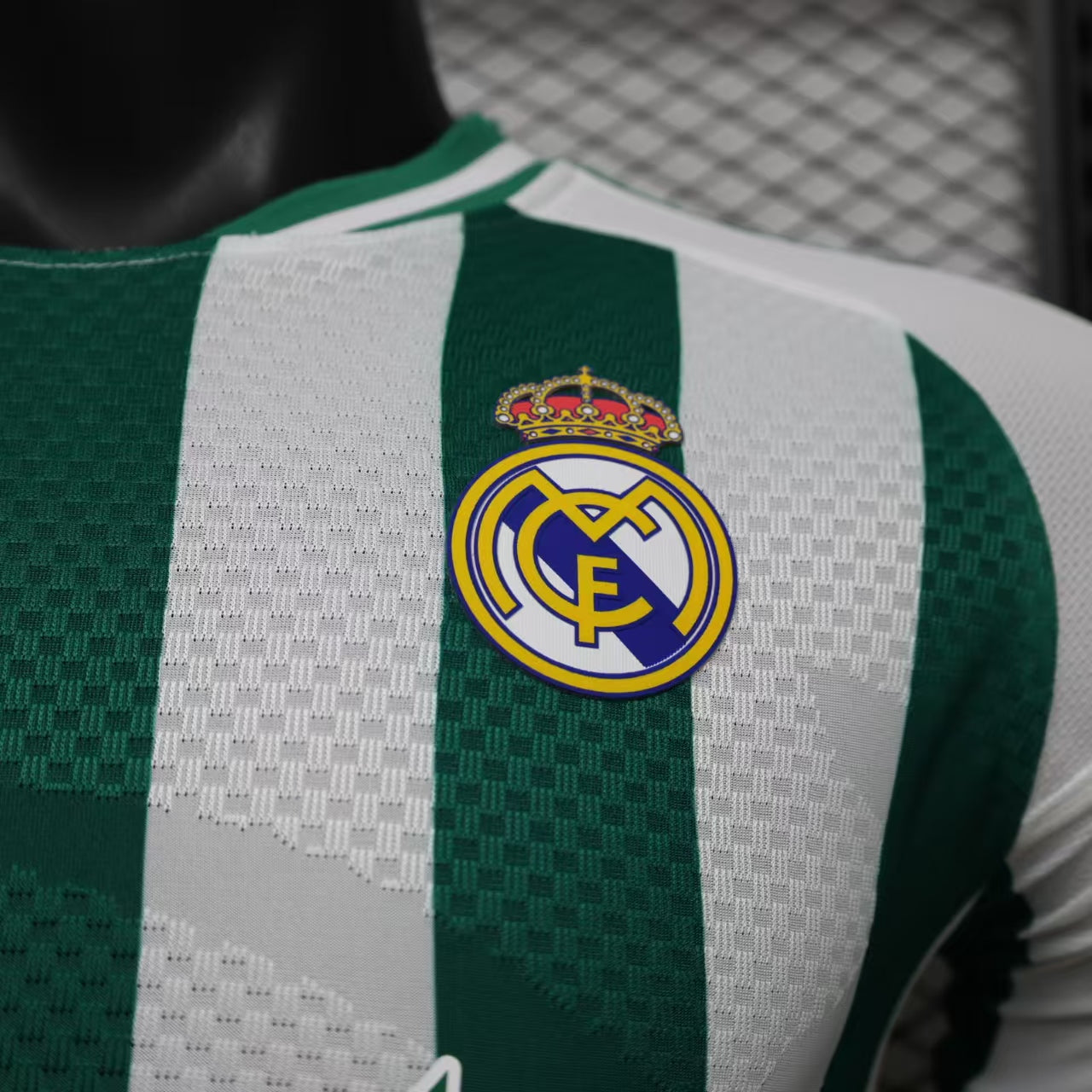 2026/27 Real Madrid Special Edition Green and White Striped Player Version Soccer Jersey S-XXL