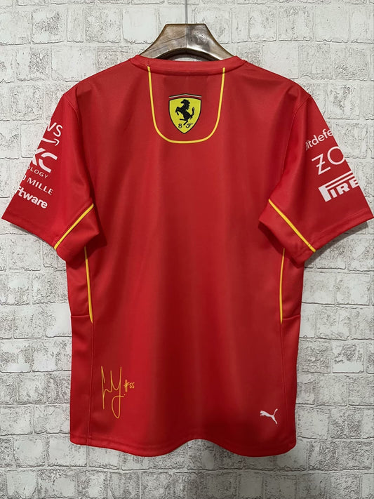 Scuderia Ferrari F1 2024 Team T-Shirt – Carlos Sainz #55 (S–5XL)