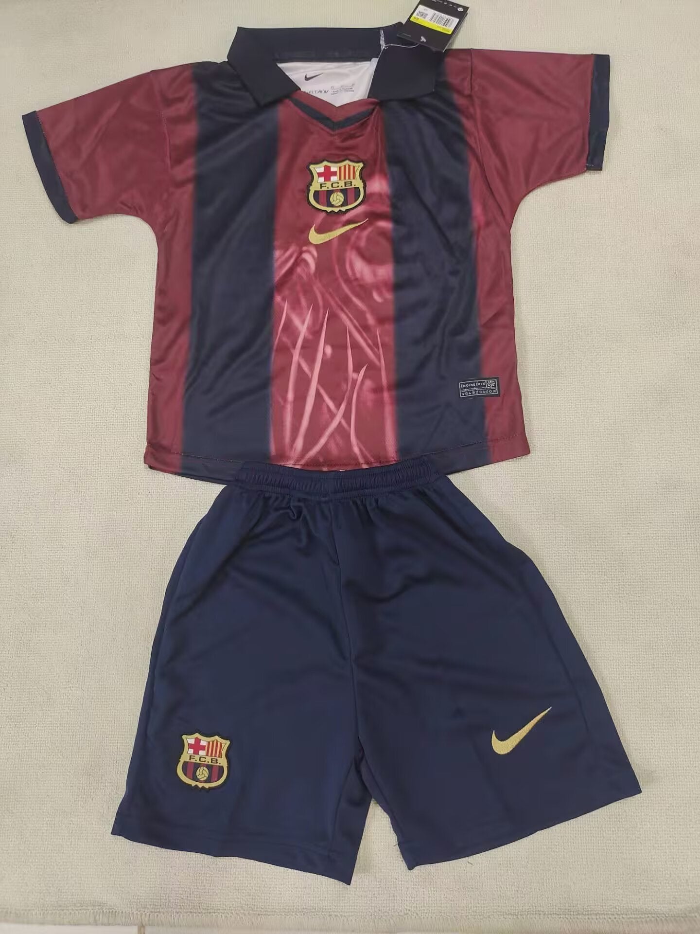 25/26 Kids Barcelona Retro Edition Size16-30