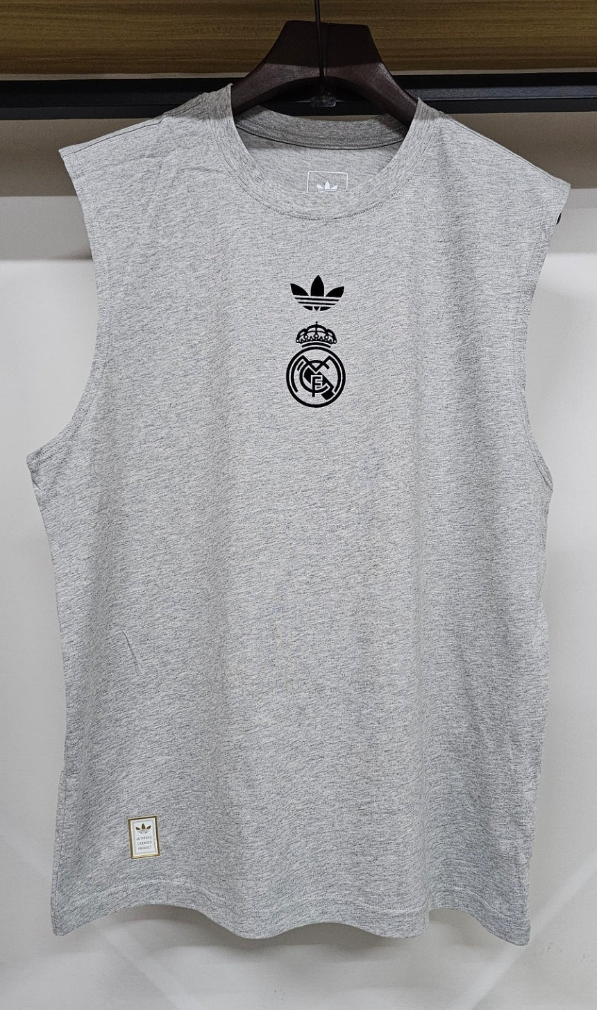 25/26 Real Madrid pure cotton football vest T-shirt (S-3XL)