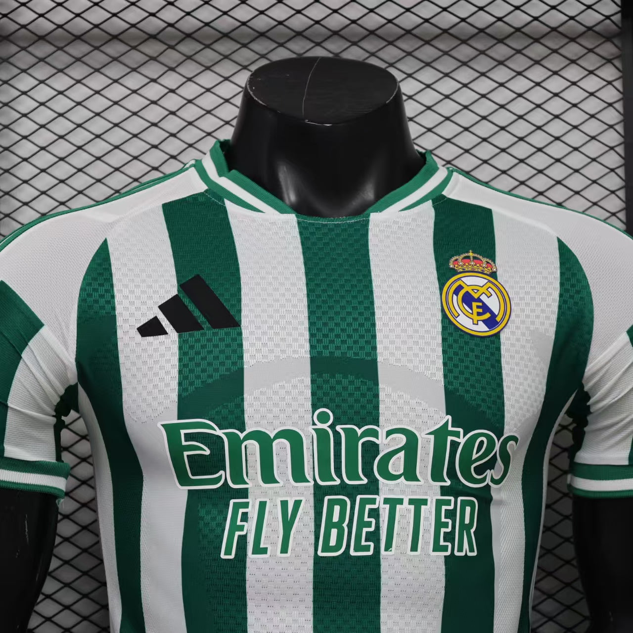 2026/27 Real Madrid Special Edition Green and White Striped Player Version Soccer Jersey S-XXL