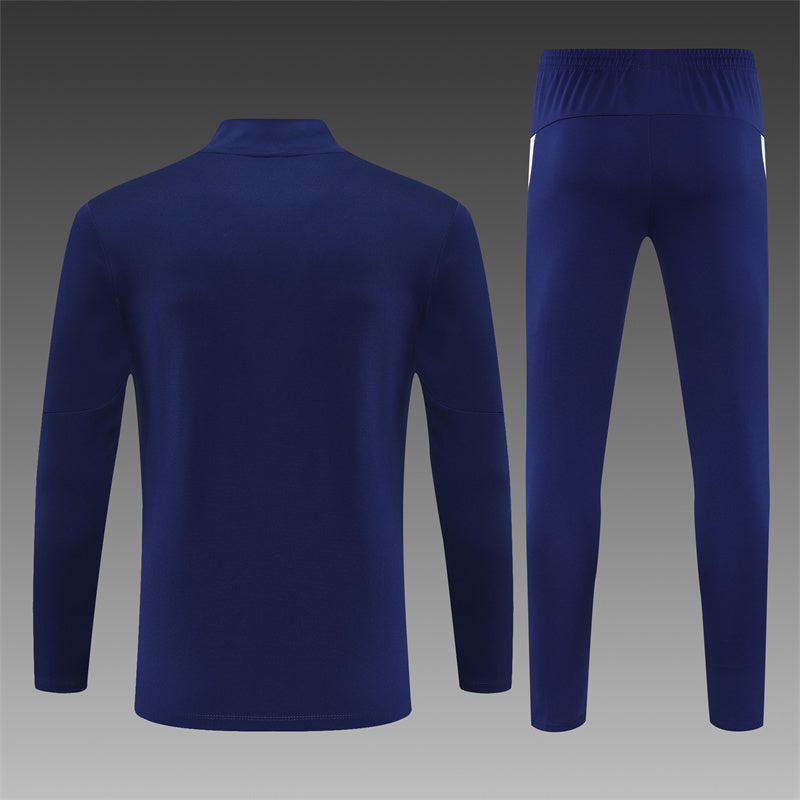 2025/26 Portugal Royal Blue Half Pull Training Suit (Adults&Kids)