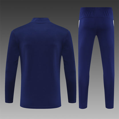 2025/26 Portugal Royal Blue Half Pull Training Suit (Adults&Kids)