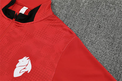 2025/26 AC Milan Red Half Pull Training Suit (Adults&Kids)