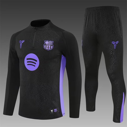 Barcelona 25/26 Black [Co-Branded] Half-Zip Training Suit