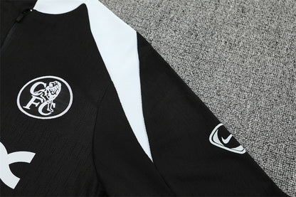 2025/26 Chelsea Black Half Pull Training Suit (Adults&Kids)
