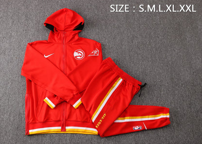 NBA Atlanta Hawks Red Tracksuit – Hoodie & Pants (S to 2XL)