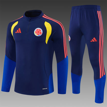2026/27 Colombia Royal Blue Half Pull Training Suit