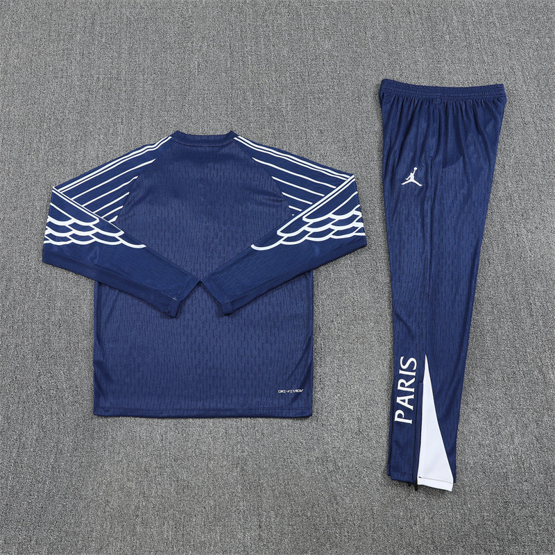 2025/26 Jordan PSG Royal Blue [Champions League Edition] Half Pull Training Suit (Adults&Kids)