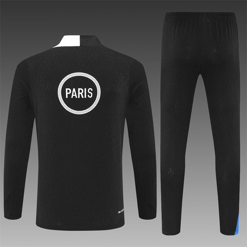 2025/26 PSG Black Half Pull Training Suit (Adults&Kids)