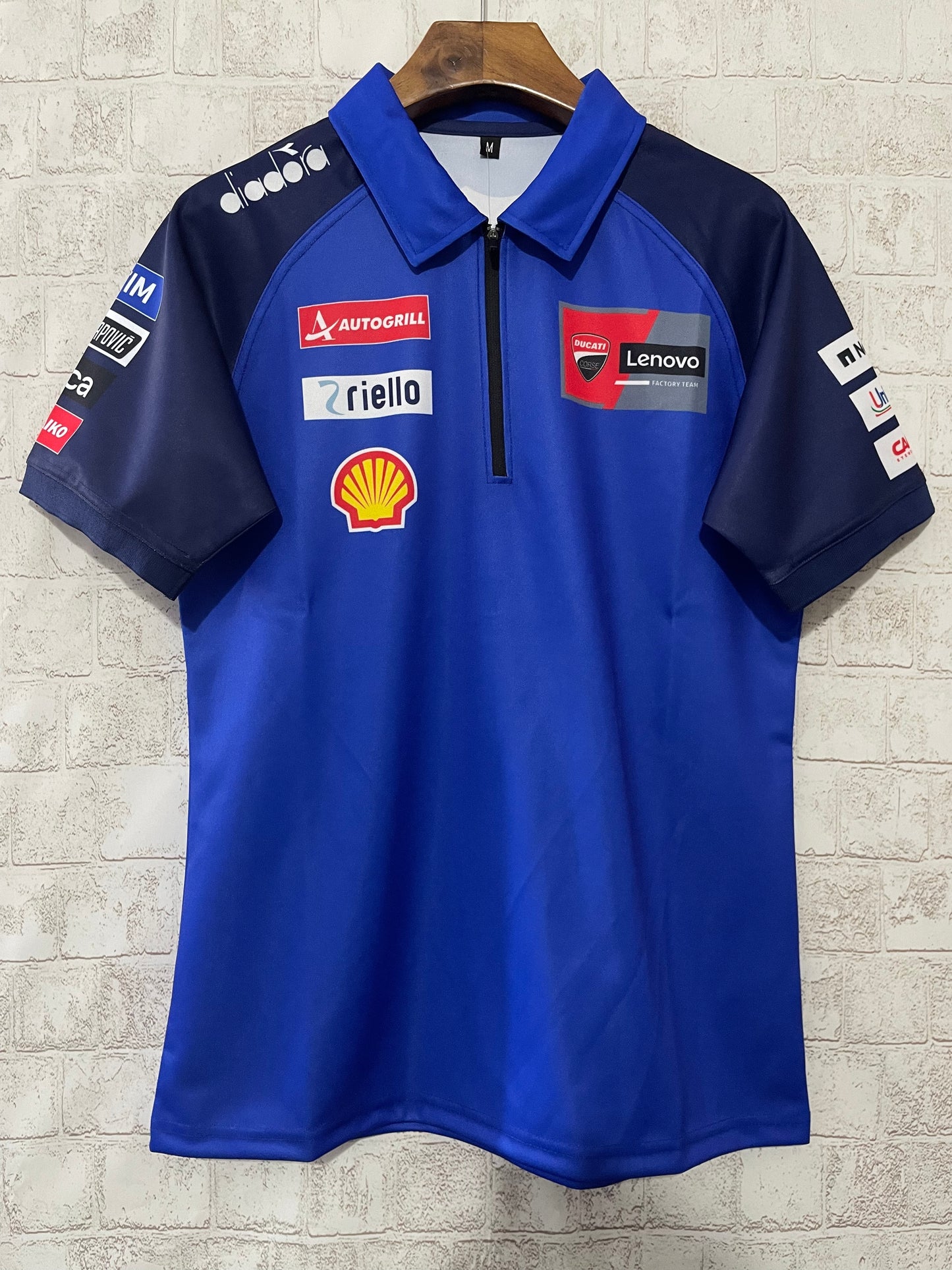 Ducati Lenovo MotoGP Team Polo Shirt – Blue Racing Style (S–5XL, Unisex)
