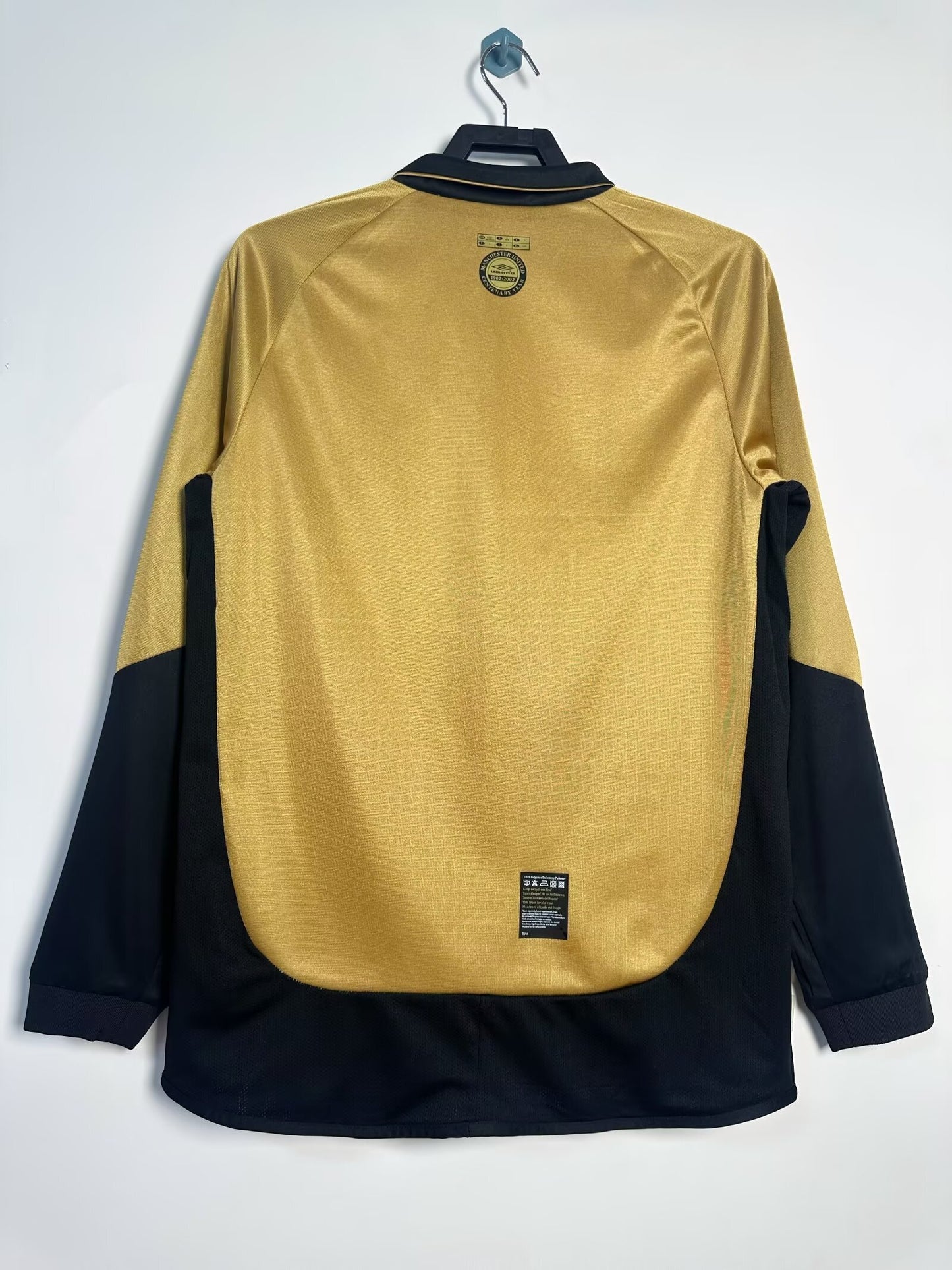 Retro 2001/02 Manchester United Double-Sided Centenary Edition Long-Sleeved Shirt