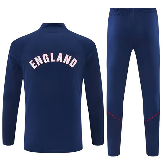 2026/27 England Royal Blue Half Pull Training Suit Soccer