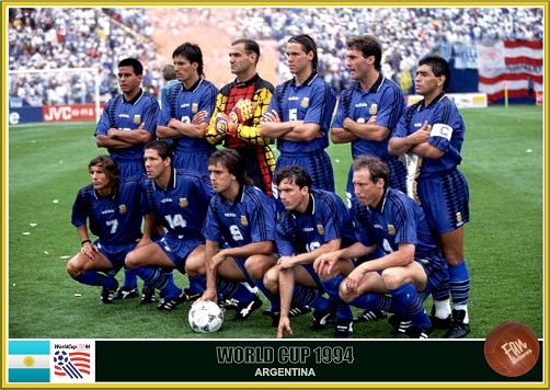 Retro 1994 Argentina Away Long-Sleeved Shirt