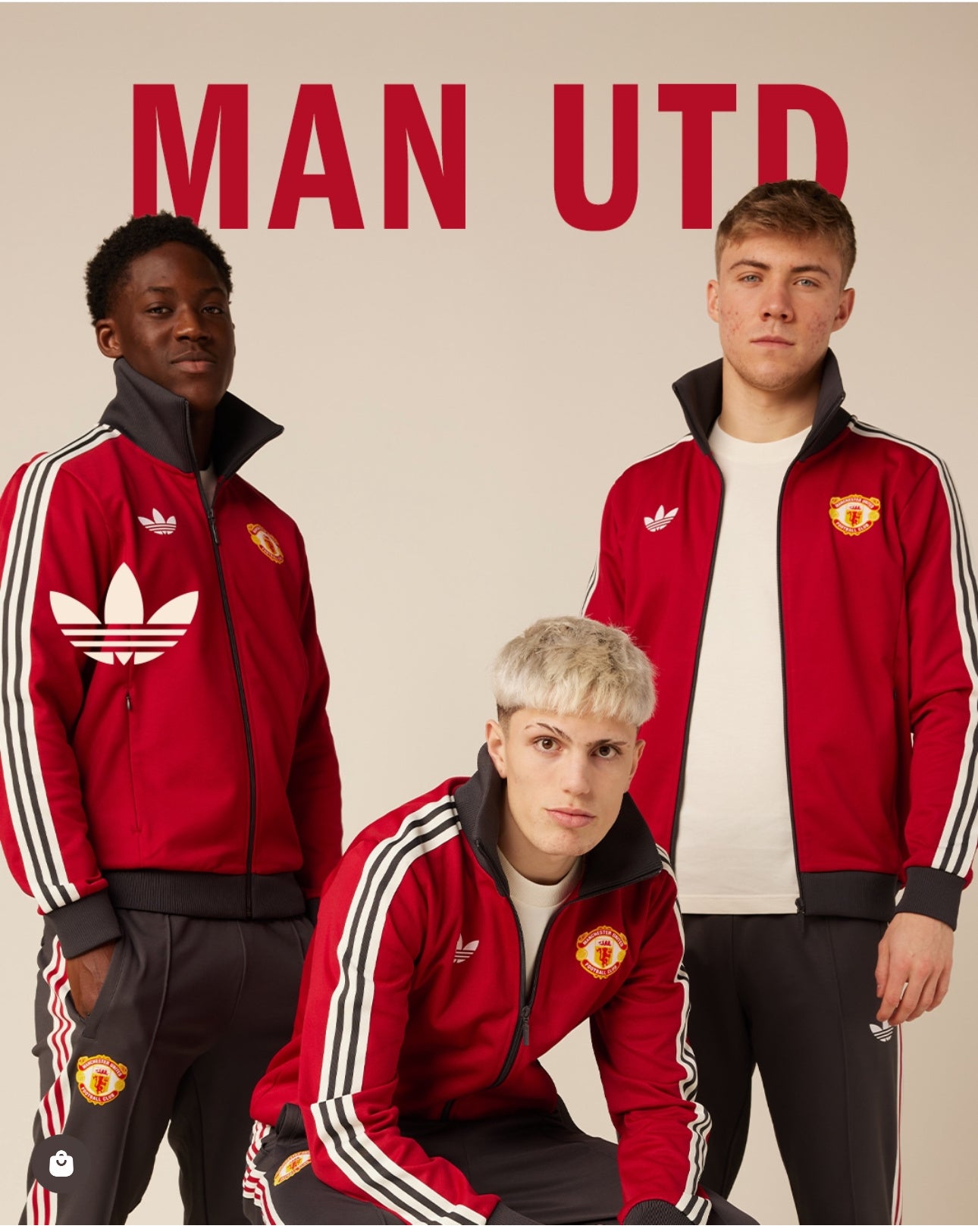 Manchester United adidas Originals Retro Slimming Jacket+Retro Pants S-XXL