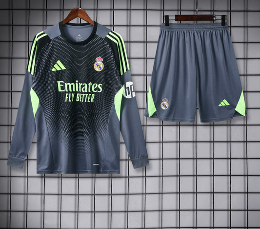 25/26 Real Madrid grey long sleeved goalkeeper S-XXL