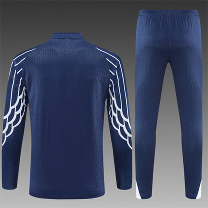 2025/26 Jordan PSG Royal Blue [Champions League Edition] Half Pull Training Suit (Adults&Kids)