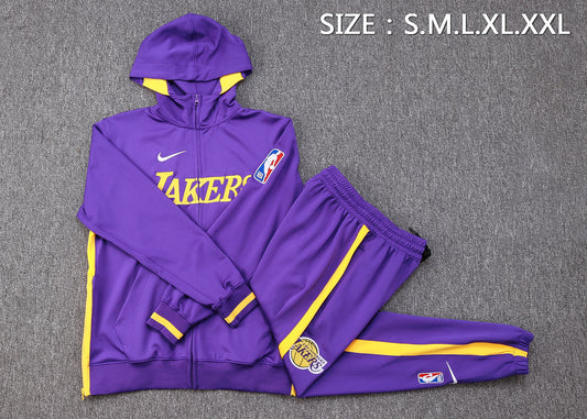 NBA Los Angeles Lakers Purple Tracksuit – Hoodie & Pants (S to 2XL)
