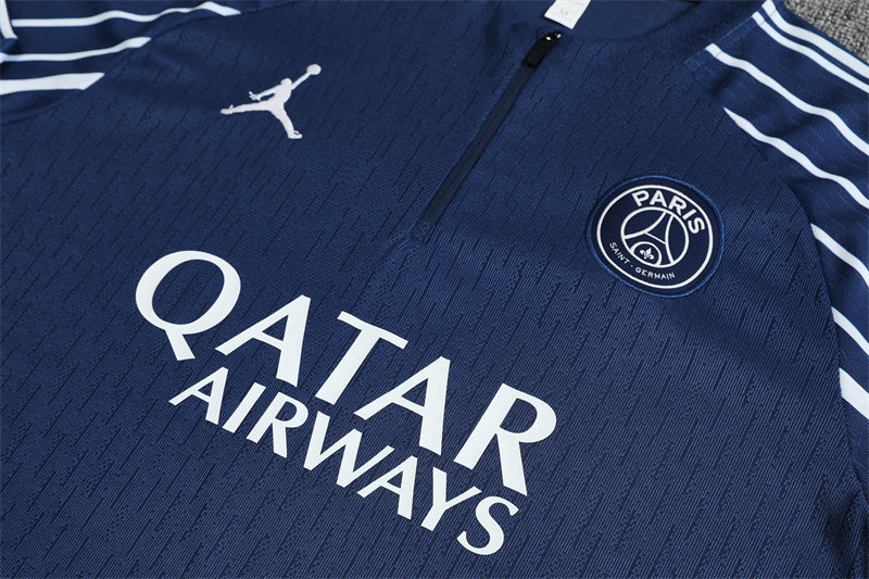 2025/26 Jordan PSG Royal Blue [Champions League Edition] Half Pull Training Suit (Adults&Kids)