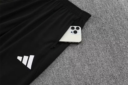 2025/26 Real Madrid Black Orange Half Pull Training Suit S-XXL