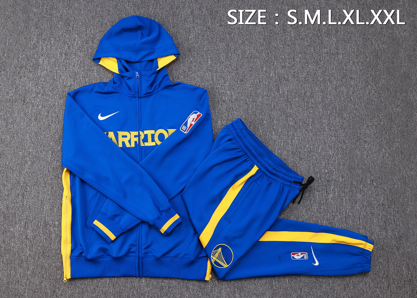 NBA Golden State Warriors Blue Tracksuit – Hoodie & Pants (S to 2XL)