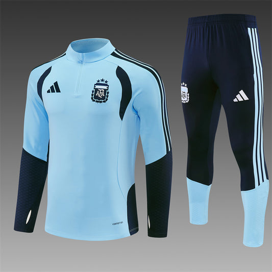 2026/27 Argentina Light Blue Half Pull Training Suit