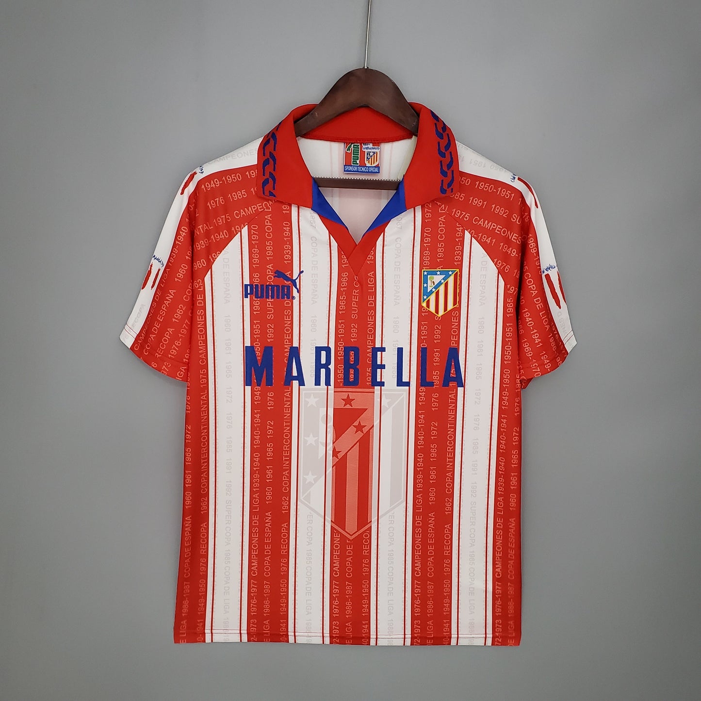 Retro Atletico Madrid 95/96 Home Kit
