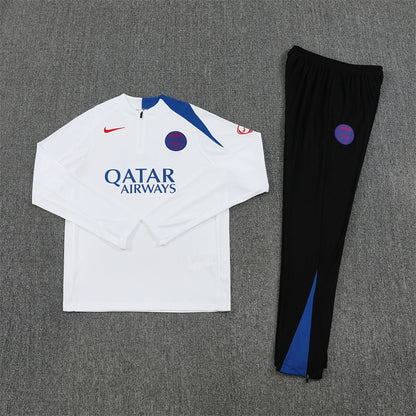 2025/26 PSG White Half Pull Training Suit (Adults&Kids)