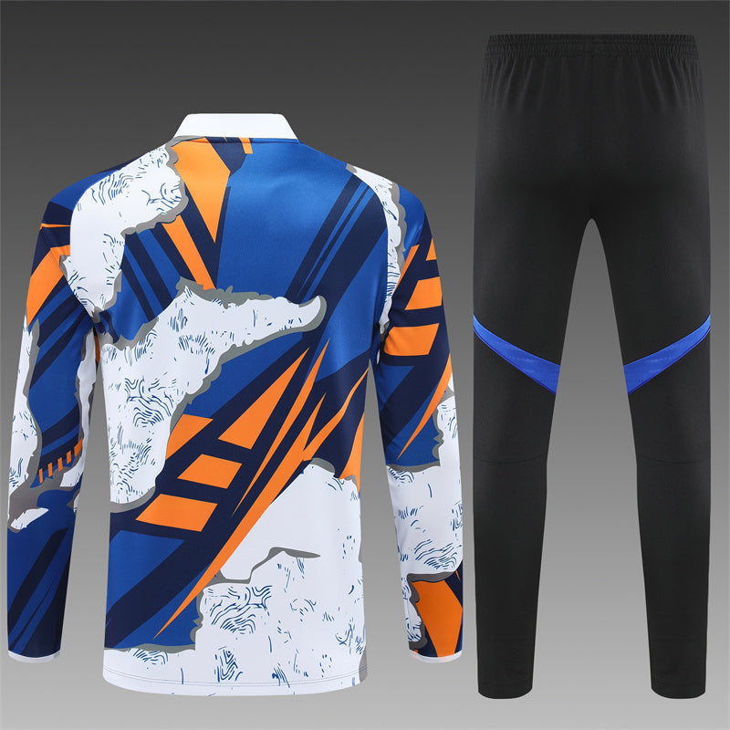 2025/26 Real Madrid Huanglan Half Pull Training Suit (Adults&Kids)