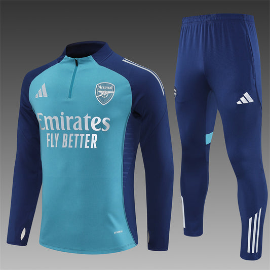 2025/26 Arsenal Green Half Pull Training Suit (Adults&Kids)