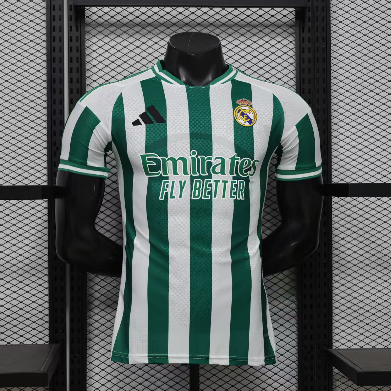 2026/27 Real Madrid Special Edition Green and White Striped Player Version Soccer Jersey S-XXL
