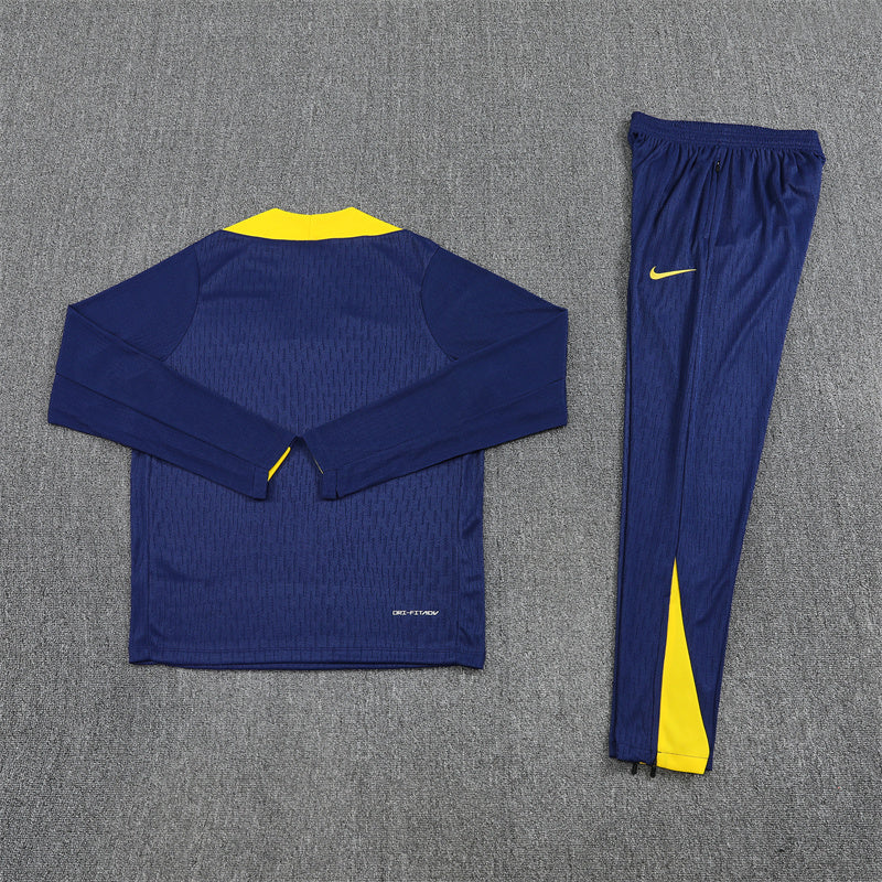 2025/26 Atletico Madrid Blue Half Pull Training Suit (Adults&Kids)