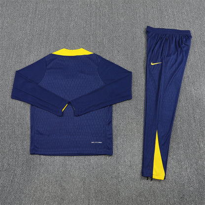 2025/26 Atletico Madrid Blue Half Pull Training Suit (Adults&Kids)