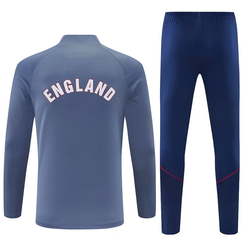 2026/27 England Grey Half Pull Training Suit