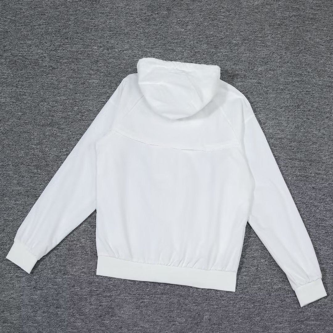 Corinthian White Windbreaker