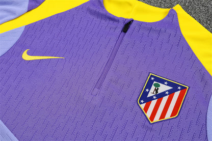 2025/26 Atletico Madrid Purple Half Pull Training Suit (Adults&Kids)