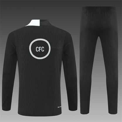 2025/26 Chelsea Black Half Pull Training Suit (Adults&Kids)