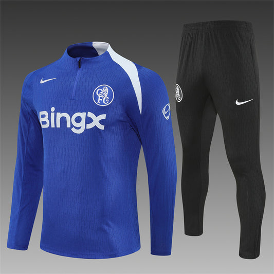 2025/26 Chelsea Blue Half Pull Training Suit (Adults&Kids)