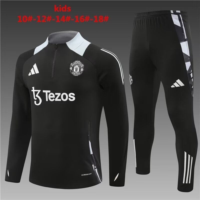 Manchester United Kids Training Suit – Black Edition
