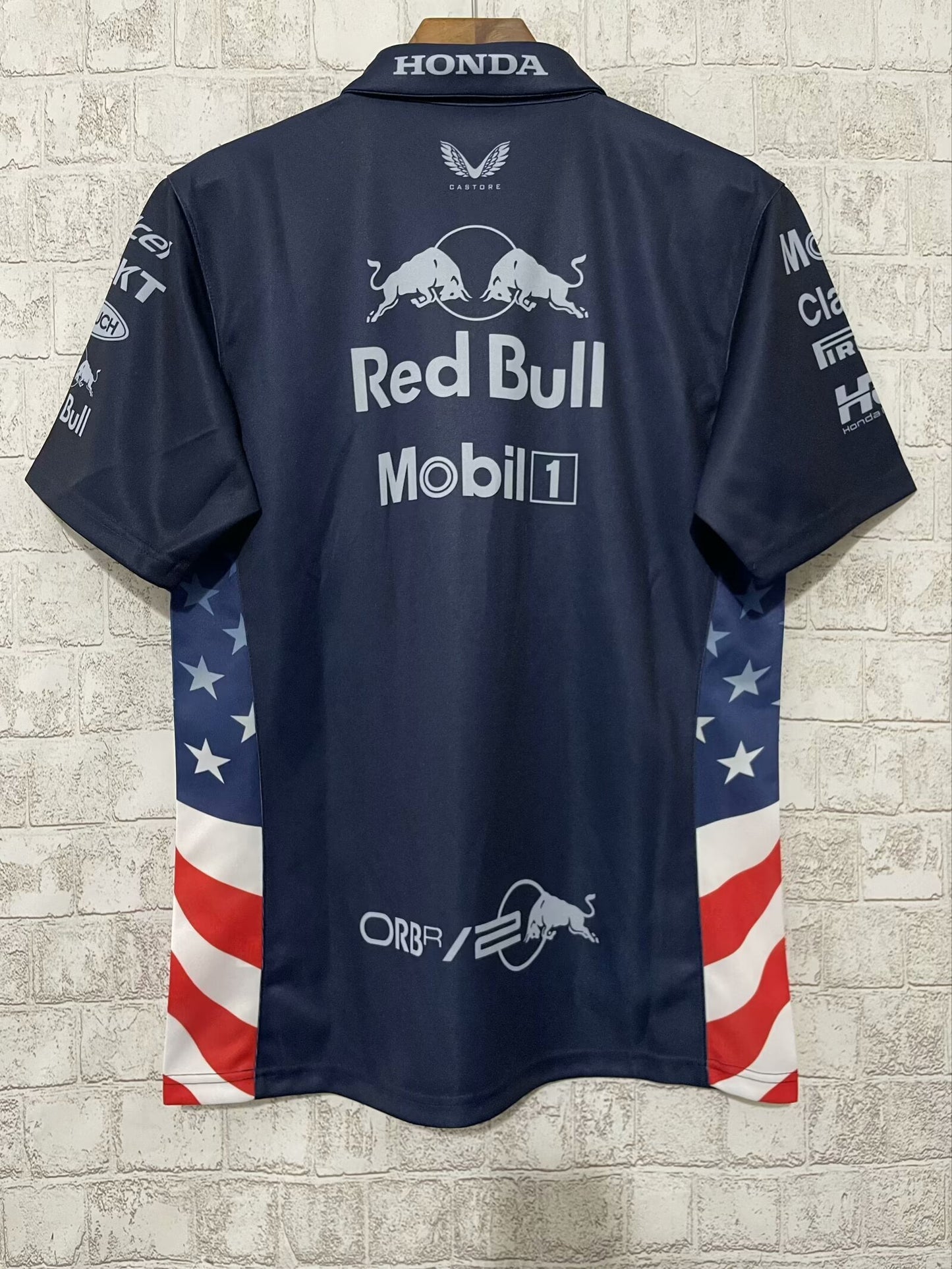Red Bull Racing F1 2024 Team Polo Shirt – USA Edition (S–5XL, Unisex)