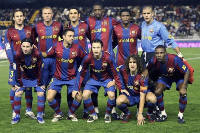 Retro 2007/08 FC Barcelona Home Jersey – Player Edition