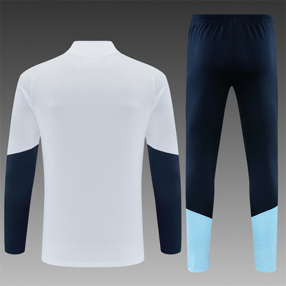 2026/27 Argentina White Half Pull Training Suit