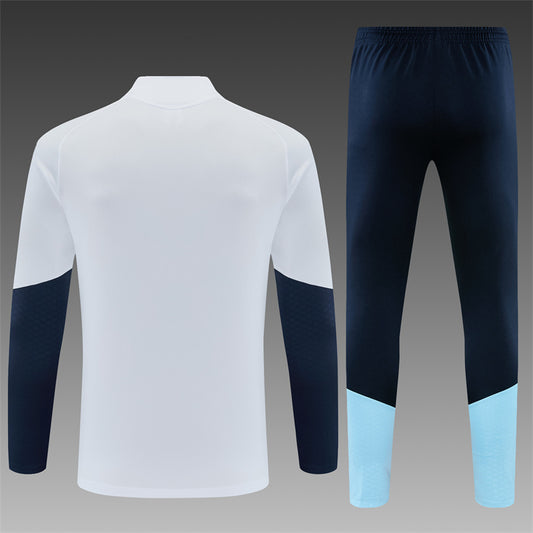 2026/27 Argentina White Half Pull Training Suit