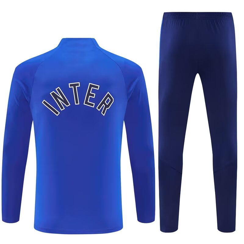 2026/27 Inter Milan Color Blue Half Pull Training Suit back