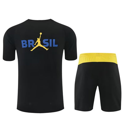 Jordan Brazil 2026/27 black with yellow training suit achterkant